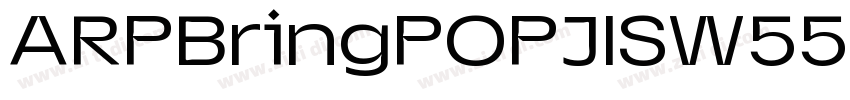 ARPBringPOPJISW55 He字体转换